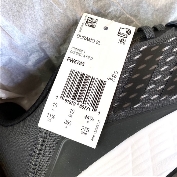 NWT In Box Adidas Duramo sneakers black - Picture 4 of 5